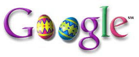 On Easter weekend, Google displayed this logo